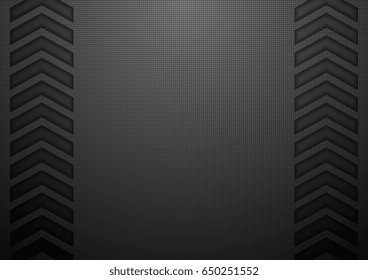 Black tech arrows concept abstract background. Vector design