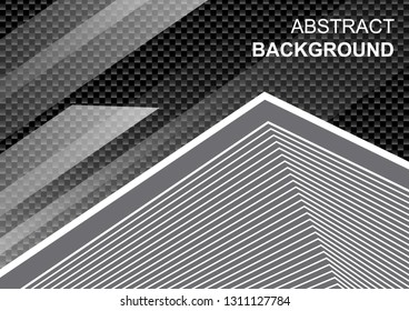 Black tech stripes abstract.Black abstract tech geometric modern background.Modern shape concept