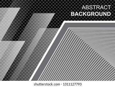 Black tech stripes abstract.Black abstract tech geometric modern background.Modern shape concept