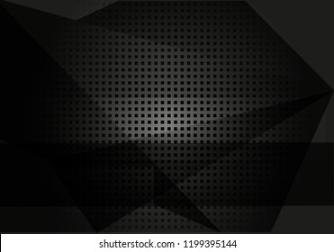 Black techno background for digital design