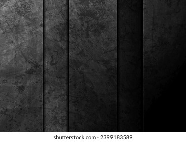 Black technology abstract background with ancient grunge texture. Geometric concept vector design
