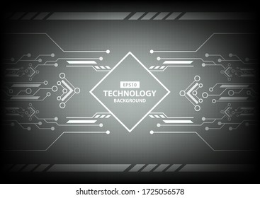 Black Technology Background Digital EPS10