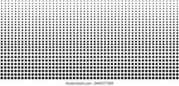 Black technology digital background, pop art background with gray dots - vector