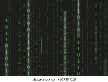 Black Technology Matrix Green Numbers