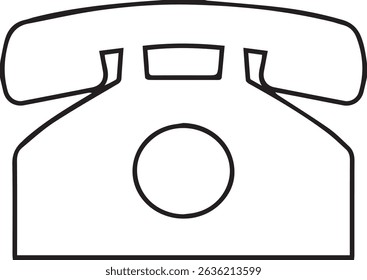 Diseño de icono de Vector de teléfono negro