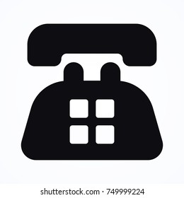 black telephone icon