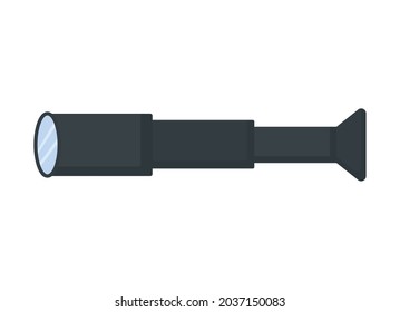 black telescope design over white