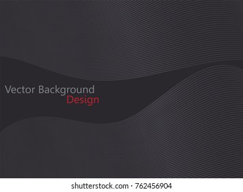 Black template background ,wave line
