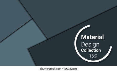 black template for presentation in 16:9 format. vector illustration. designed for business background, education, web, brochure. abstract creative concept layout template in dark colors.