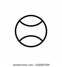 
Black tennis ball icon on a white background