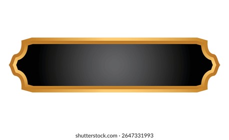 Black text box abstract islamic shape banner	
