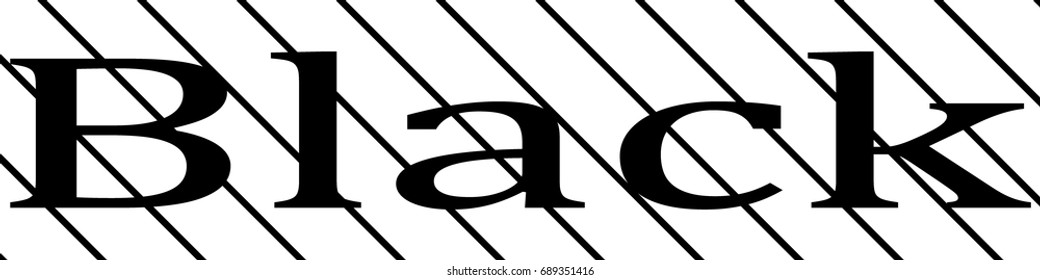 Black text on white background vector eps10.