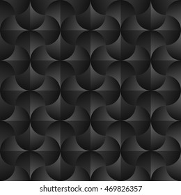 Black texture. Abstract geometric pattern. A seamless vector background. Graphic modern pattern.