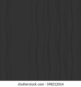 Black texture. abstract pattern. wave wavy modern geometric background
interior wall 3d design vector illustration