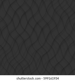 Black texture. abstract pattern. wave wavy modern geometric background
interior wall 3d design vector illustration