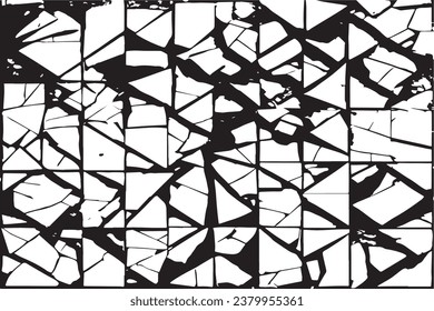 textura negra de azulejos rotos