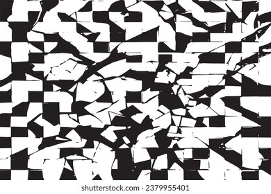 textura negra de azulejos rotos