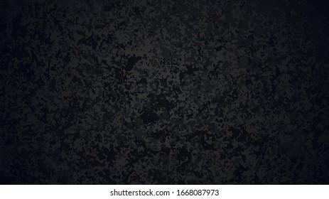 Black texture, dark backlit wall. Vector illustration.