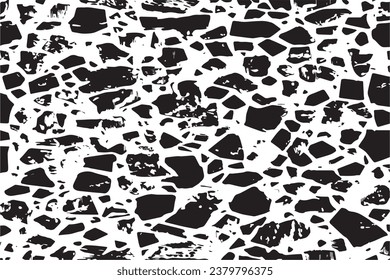 black texture on white background