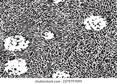 textura negra sobre fondo blanco