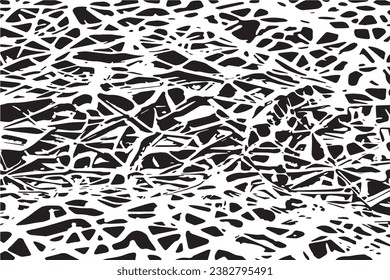 black texture on white background