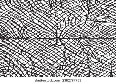 black texture on white background