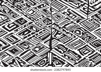 black texture on white background