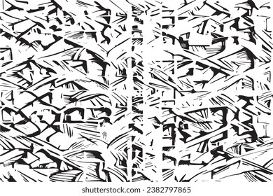 black texture on white background