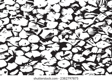 black texture on white background