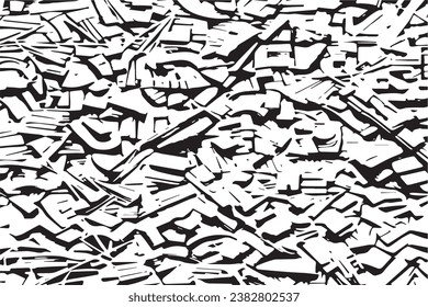 black texture on white background