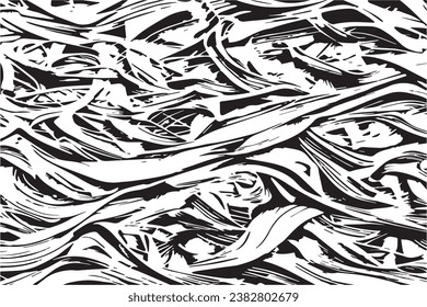 black texture on white background