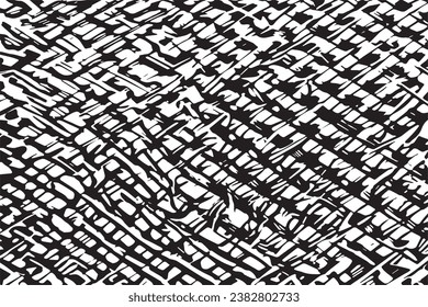 black texture on white background