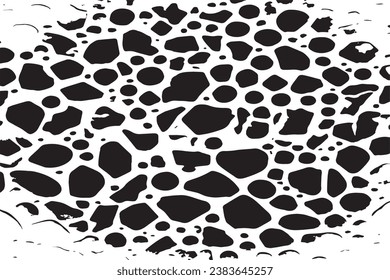 black texture on white background