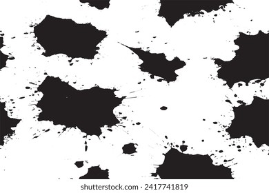 black texture on white background, vector illustration overlay monochrome grunge background texture