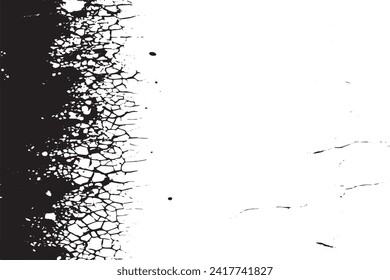 black texture on white background, vector illustration overlay monochrome grunge background texture