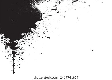black texture on white background, vector illustration overlay monochrome grunge background texture