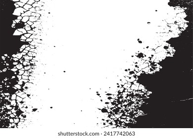 black texture on white background, vector illustration overlay monochrome grunge background texture