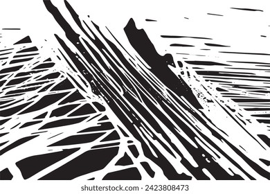 black texture on white background, vector image grunge overlay destressed background texture