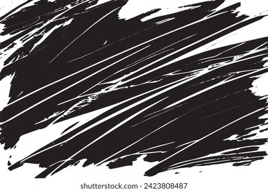 black texture on white background, vector image grunge overlay destressed background texture