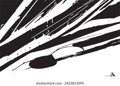 black texture on white background, vector image grunge overlay destressed background texture