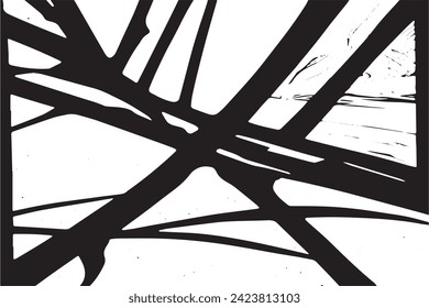 schwarze Textur auf weißem Hintergrund, Vektorgrafik-Grunge-Overlay-Hintergrund-Textur