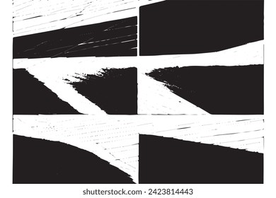 black texture on white background, vector image grunge overlay destressed background texture