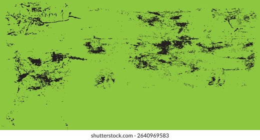 Black texture overlay. Dust grain texture on light green background. Grain sound stamp. Old paper. Grunge.modern design elements