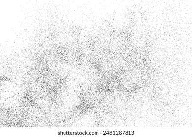 Black texture overlay. Dust grainy texture on white background. Grain noise stamp. Old paper. Grunge design elements. Vector illustration, eps 10.	
