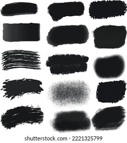 Black textures that have a toothbrush effect. This design is made on a plank background