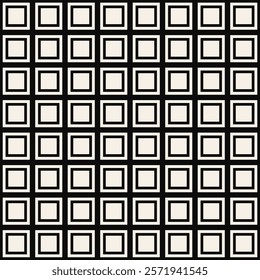 Black thick line square seamless pattern. Pattern for men textiles.