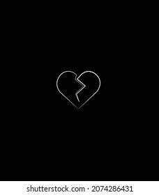 dark broken heart wallpaper