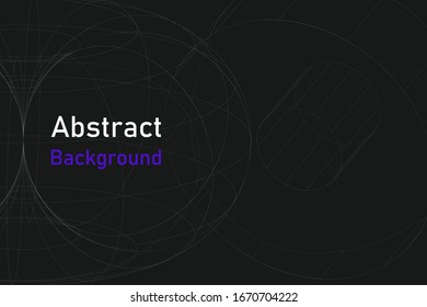 Black thin line projection background. Seamless vector abstract pattern. Geometric minimalistic wallpaper. 10 eps design for advertising banner, brochure, cover, web etc.