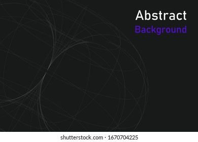 Black thin line sphere projection background. Seamless vector abstract pattern. Geometric minimalistic wallpaper. 10 eps design for advertising banner, brochure, cover, web etc.