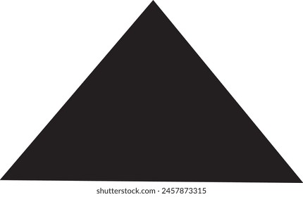 black three sided icon eps 10